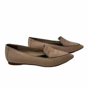 Arzu Kaprol Leather Pointed Toe Sleek Flats Shoes